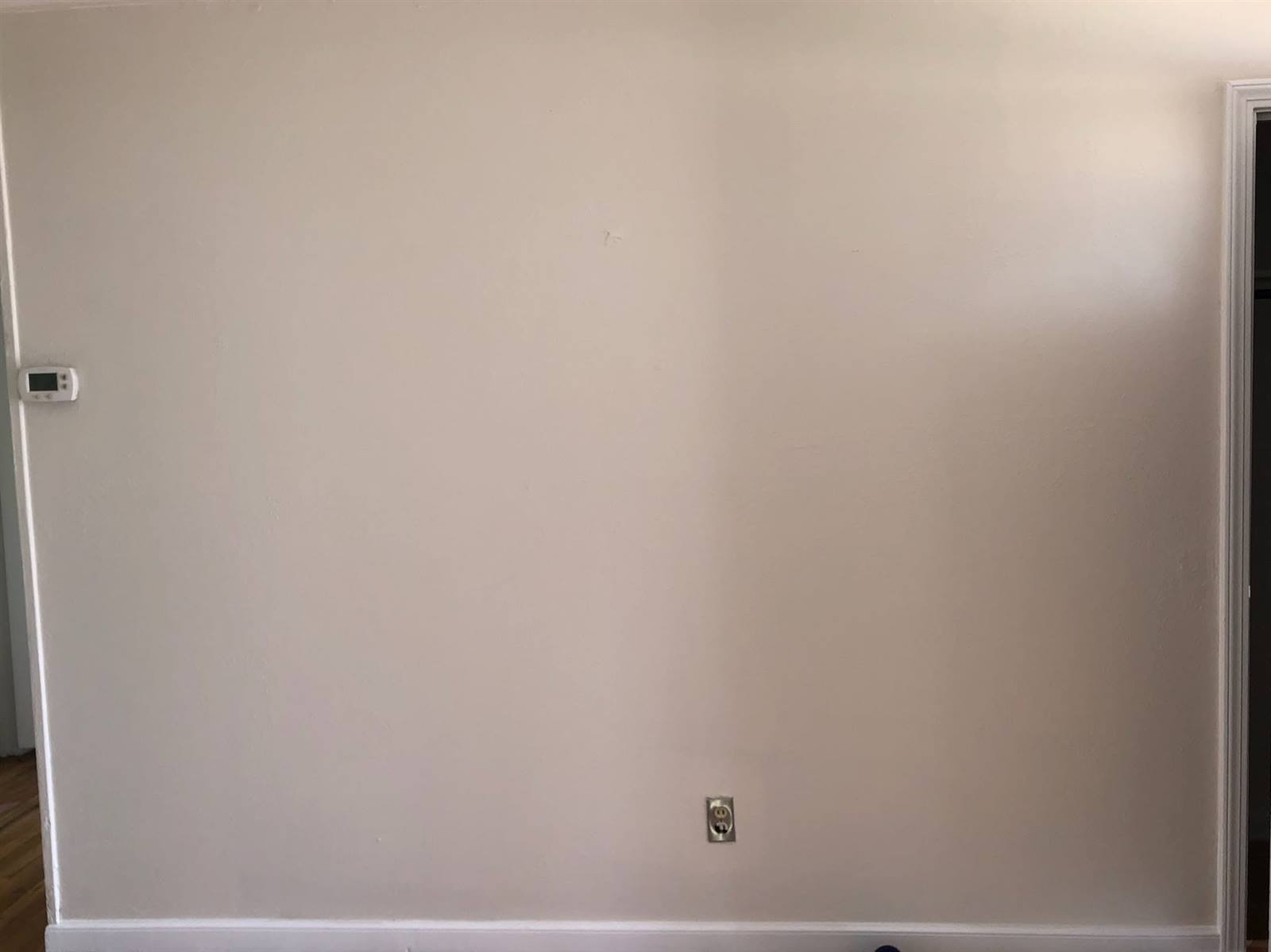 Neutral toned freshly painted room